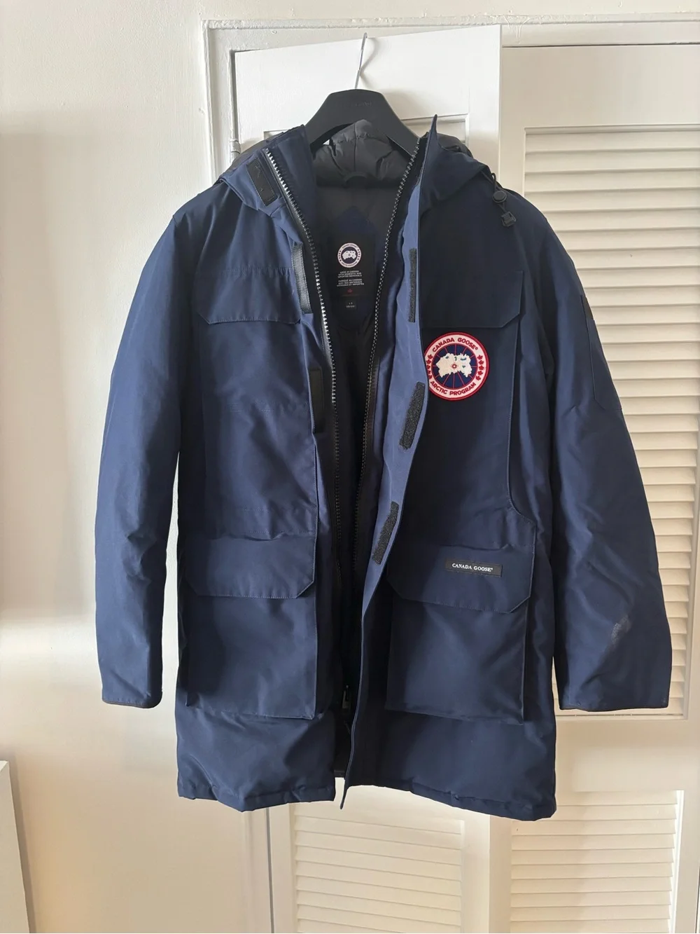 Canada Goose Navy Blue Expedition Parka with Signature Patch / Never worn